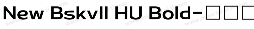 New Bskvll HU Bold字体转换